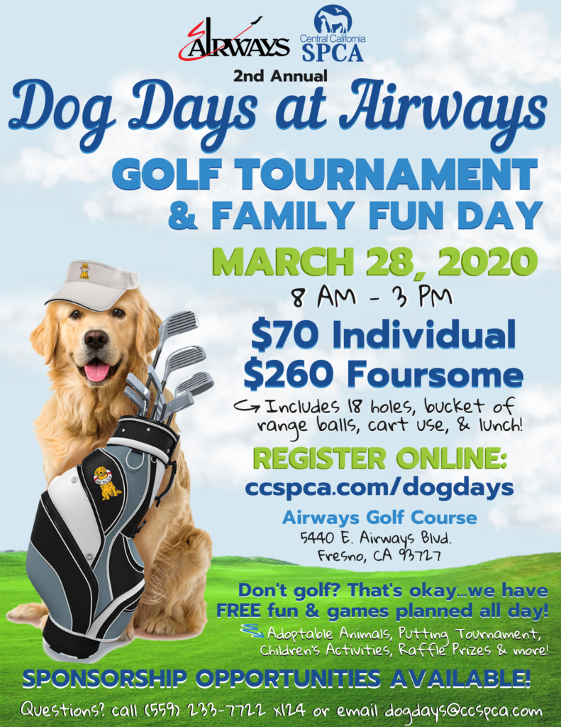 Join us FORE the 2nd annual Dog Days at Airways Golf Tournament